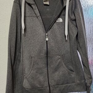 The North Face Gray Zip-Up Hoodie